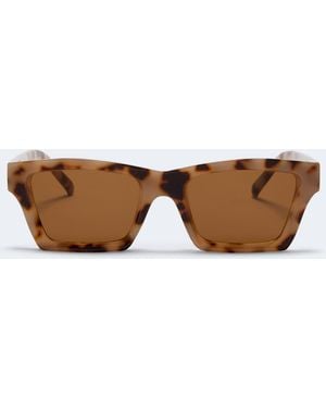 Aéropostale Tortoiseshell Clubmaster Sunglasses - Brown