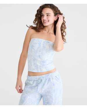 Aéropostale Seriously Soft Forest Camo Everyday Tube Top - White