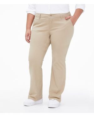 Aéropostale Curvy Twill Uniform Pants - Natural
