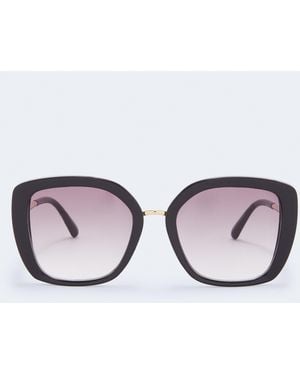 Aéropostale Oversized Cateye Sunglasses - Brown