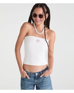 Aéropostale Seriously Soft Starfish Everyday Tube Top - White