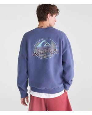 Aéropostale Quiksilver Logo Crew Sweatshirt - Blue