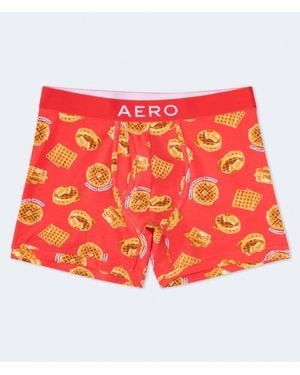 Aéropostale Breakfast Waffles 4.5" Boxer Brief - Red