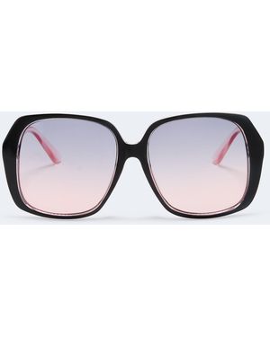 Aéropostale Ombre Oversized Square Sunglasses - Brown