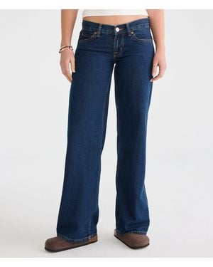 Aéropostale Super Low-Rise Baggy Wide Leg Jean - Blue