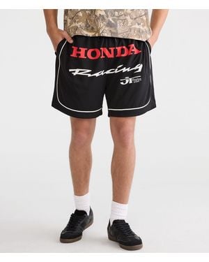 Aéropostale Honda Racing Mesh Shorts 6" - Black