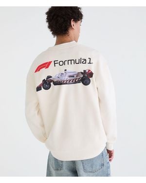 Aéropostale Formula 1 Car Crew Sweatshirt - White