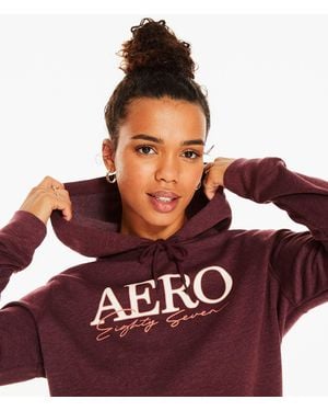 Aéropostale Eighty Seven Pullover Hoodie - Red