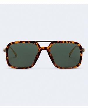 Aéropostale Tortoiseshell Square Sunglasses - Brown