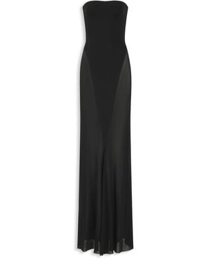 Alaïa Robe Bustier En Jersey Taille - Noir