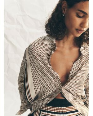 A.L.C. Maisie Scarf Print Shirt - Multicolor