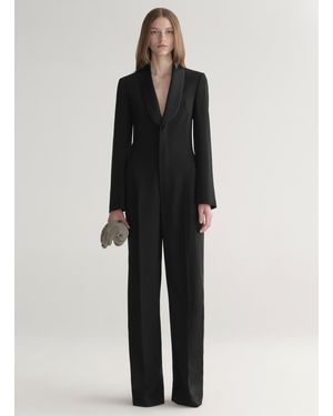 A.L.C. Sloane Tuxedo Jumpsuit - Black