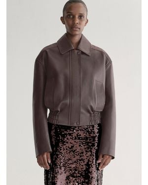 A.L.C. Otto Leather Jacket - Brown