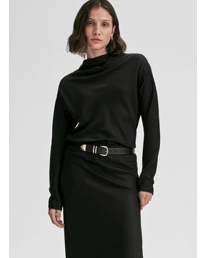 A.L.C. Georgia Satin Top - Blue