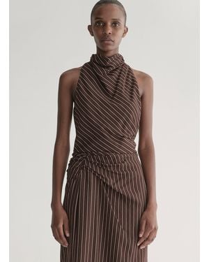 A.L.C. Lillian Striped Top - Brown