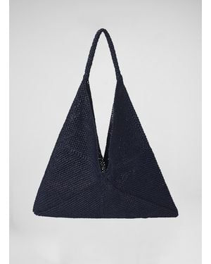 A.L.C. Sid Raffia Bag - Blue
