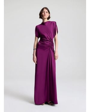 A.L.C. Nadia Satin Gown - Purple