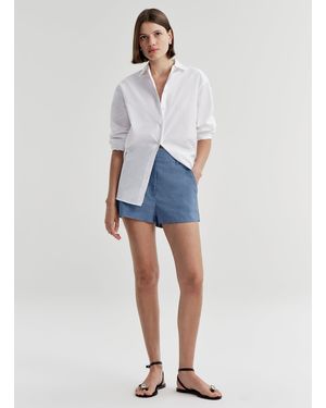 A.L.C. Liam Linen Short - Blue