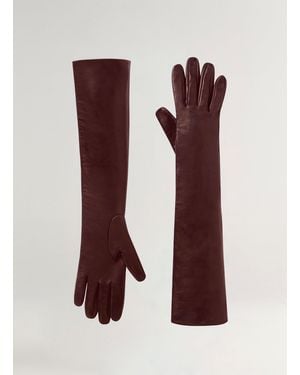 A.L.C. Noah Leather Gloves - Brown