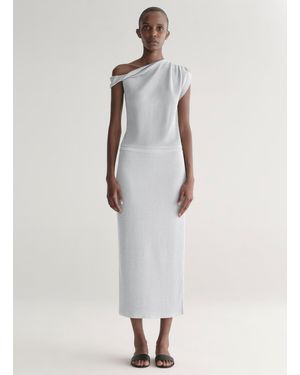 A.L.C. Clover Metknit Midi Skirt - White