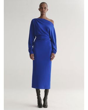 A.L.C. Sonny Knit Midi Dress - Blue