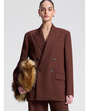 A.L.C. Calla Oversized Tailored Jacket - Brown