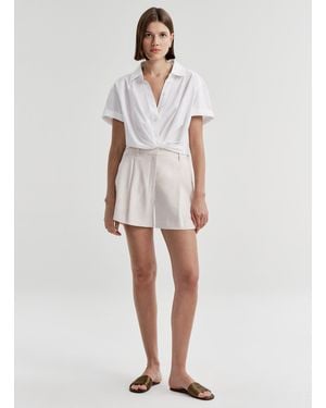 A.L.C. Winston Linen Short - White