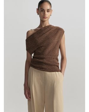 A.L.C. Joni Knit One Shoulder Top - Brown