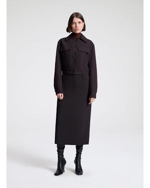 A.L.C. Milan Midi Skirt - Blue