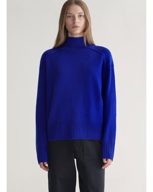 A.L.C. Archie Cashmere Turtleneck Sweater - Blue