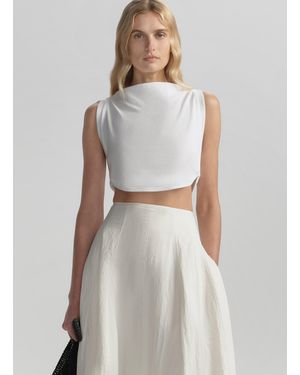 A.L.C. Mae Cropped Tank - White