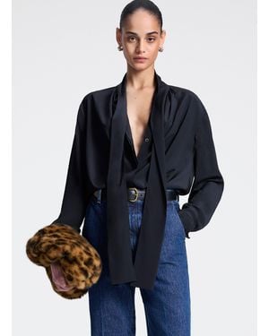 A.L.C. Vivi Silk Top - Blue