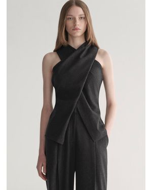 A.L.C. Tess Wool Cashmere Top - Black