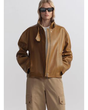 A.L.C. Hudson Leather Jacket - Brown