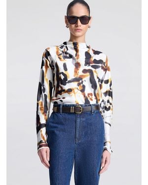 A.L.C. Georgia Satin Top - Blue