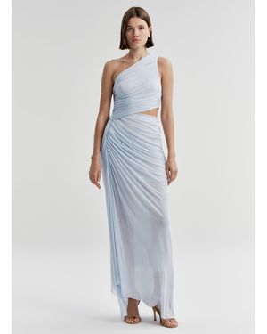 A.L.C. Cleo Jersey One Shoulder Maxi Dress - White