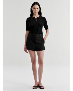 A.L.C. Liam Linen Short - Black