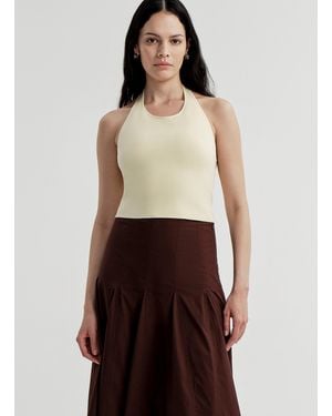 A.L.C. Riley Compact Knit Halter Top - Multicolor