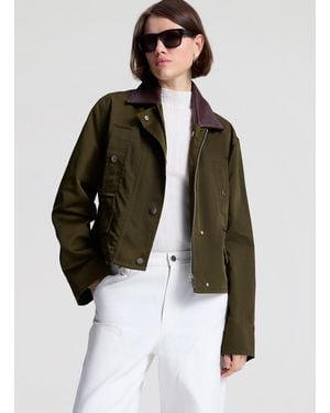 A.L.C. Colton Oil Cloth Jacket - Brown