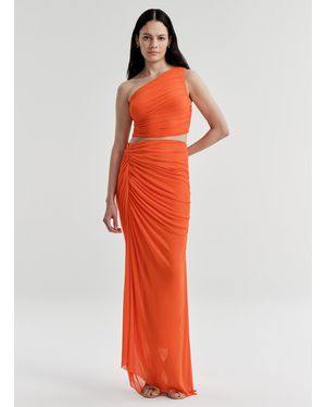 A.L.C. Cleo Jersey Maxi Skirt - Red