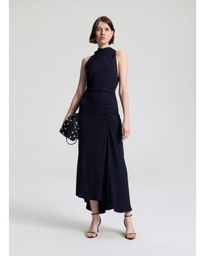 A.L.C. Inez Textured Midi Dress - Blue
