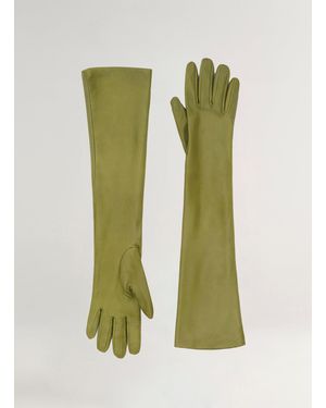 A.L.C. Noah Leather Gloves - Green