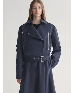 A.L.C. Marvin Melange Twill Jacket - Blue