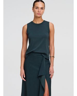A.L.C. Hadley Cotton Rib Tank - Blue