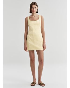 A.L.C. Faye Satin Mini Dress - Natural