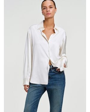 A.L.C. Mason Relaxed Silk Shirt - White