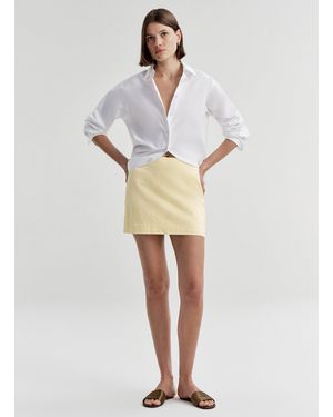 A.L.C. Petra Satin Mini Skirt - Natural