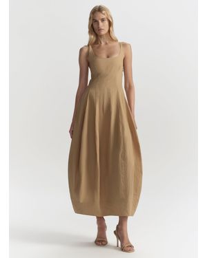 A.L.C. Nina Cotton Nylon Midi Dress - Natural