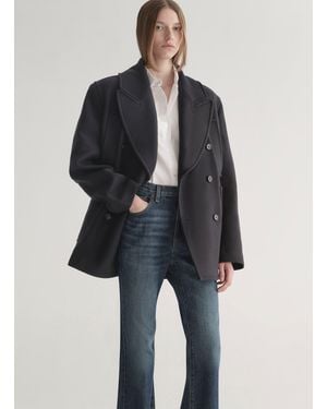 A.L.C. Rowan Oversized Wool Coat - Black