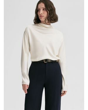 A.L.C. Georgia Satin Top - White